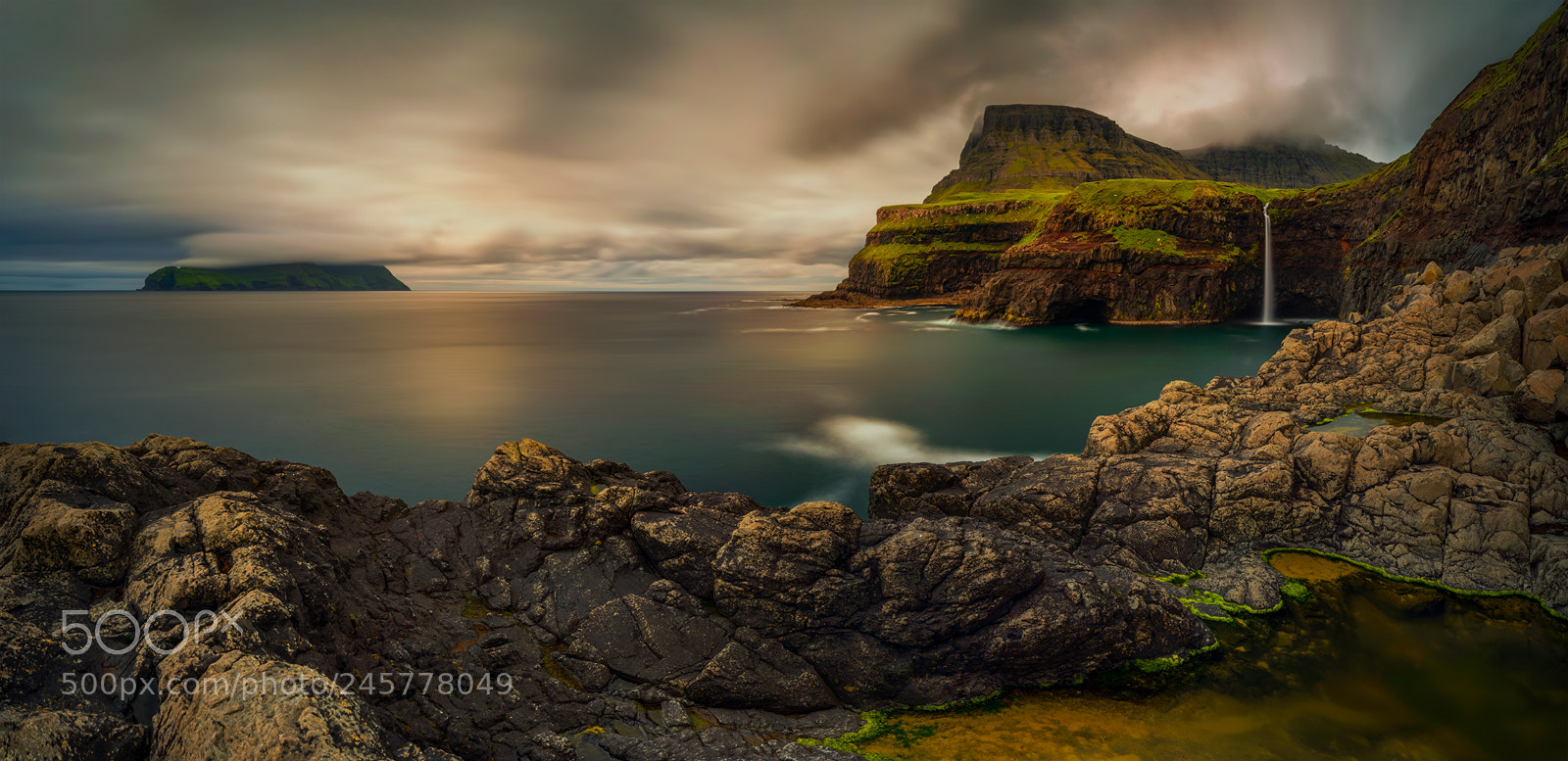 Sony a7R sample photo. Mulafossur panorama photography