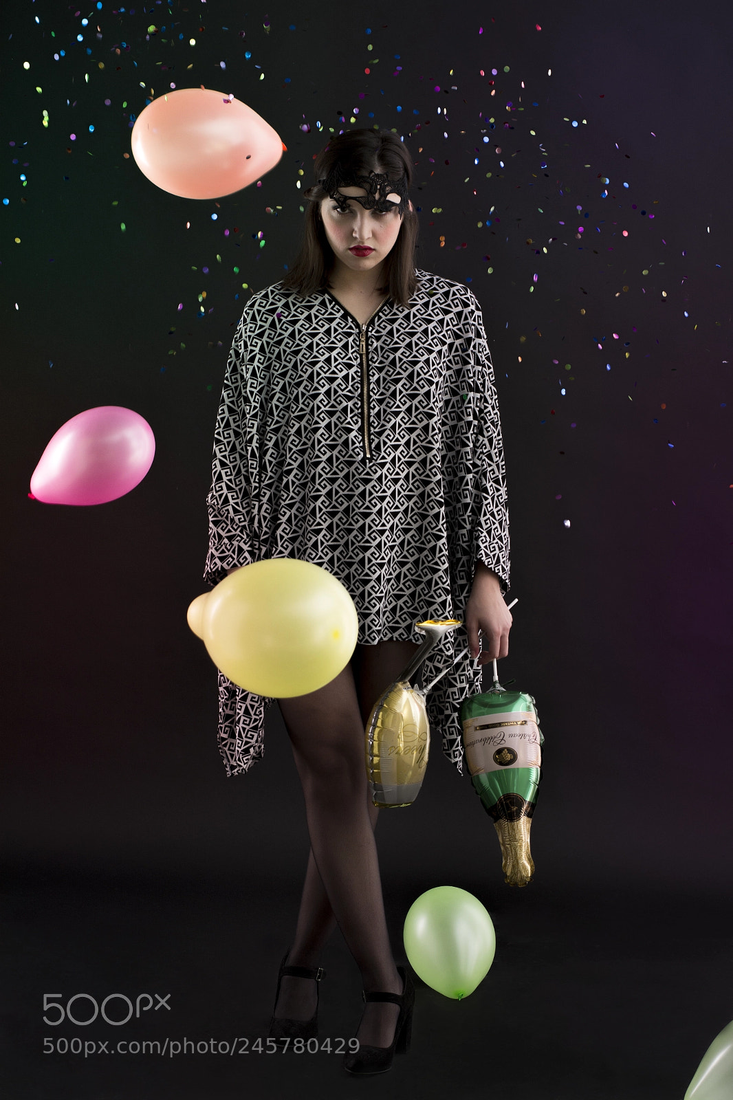 Nikon D7100 sample photo. Party girl with balloons photography