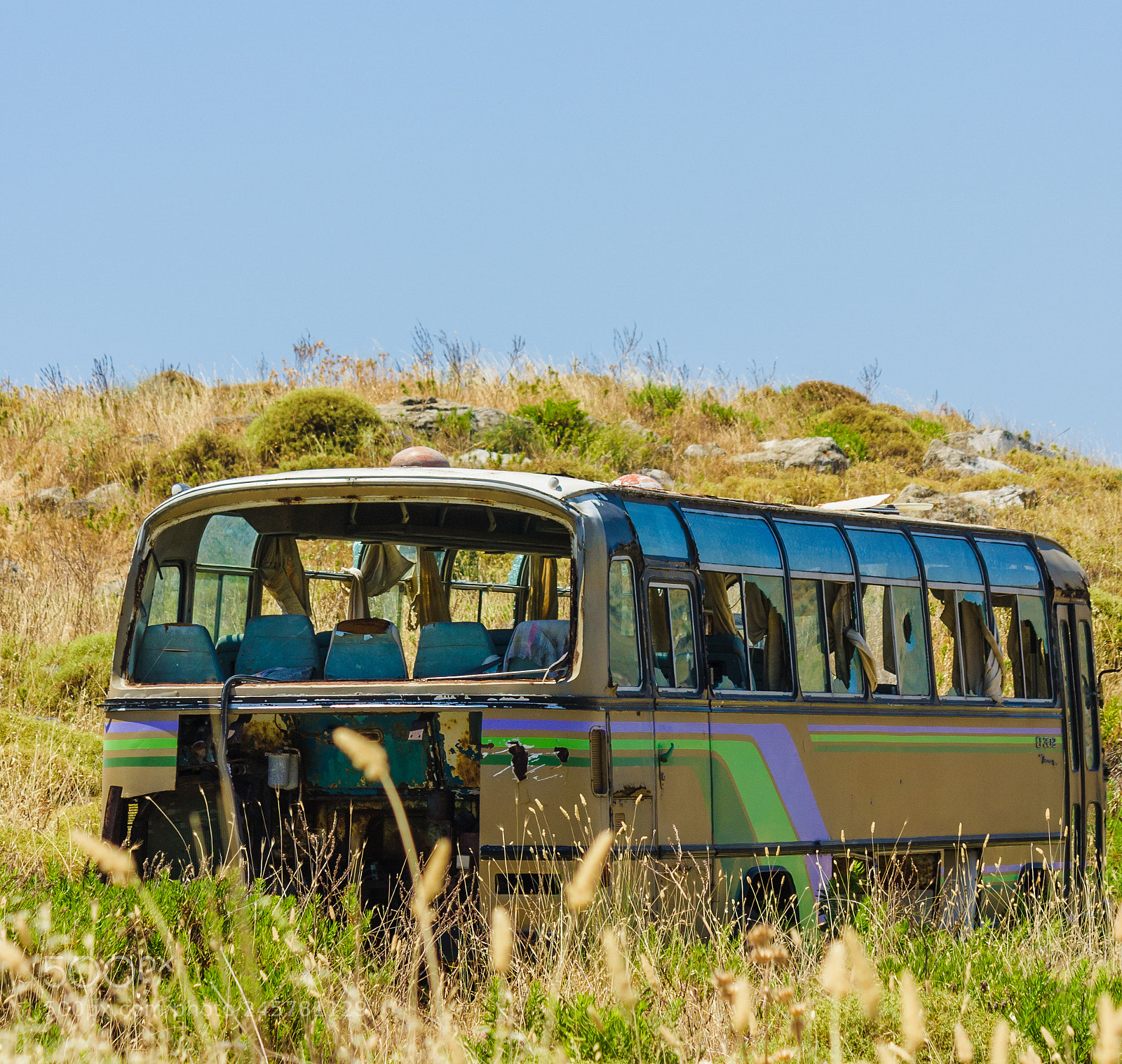 Canon EOS 40D sample photo. Local bus transport lemnos photography