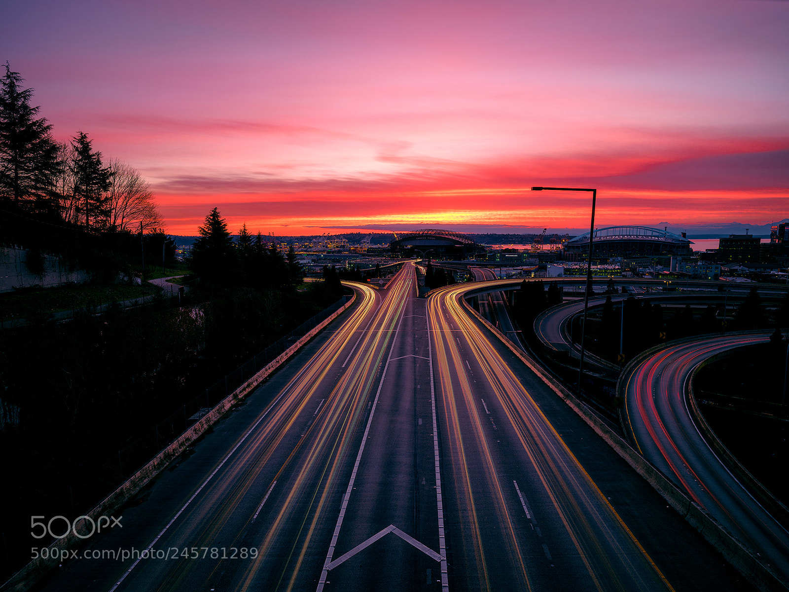 Fujifilm GFX 50S sample photo. Sunset in seattle photography