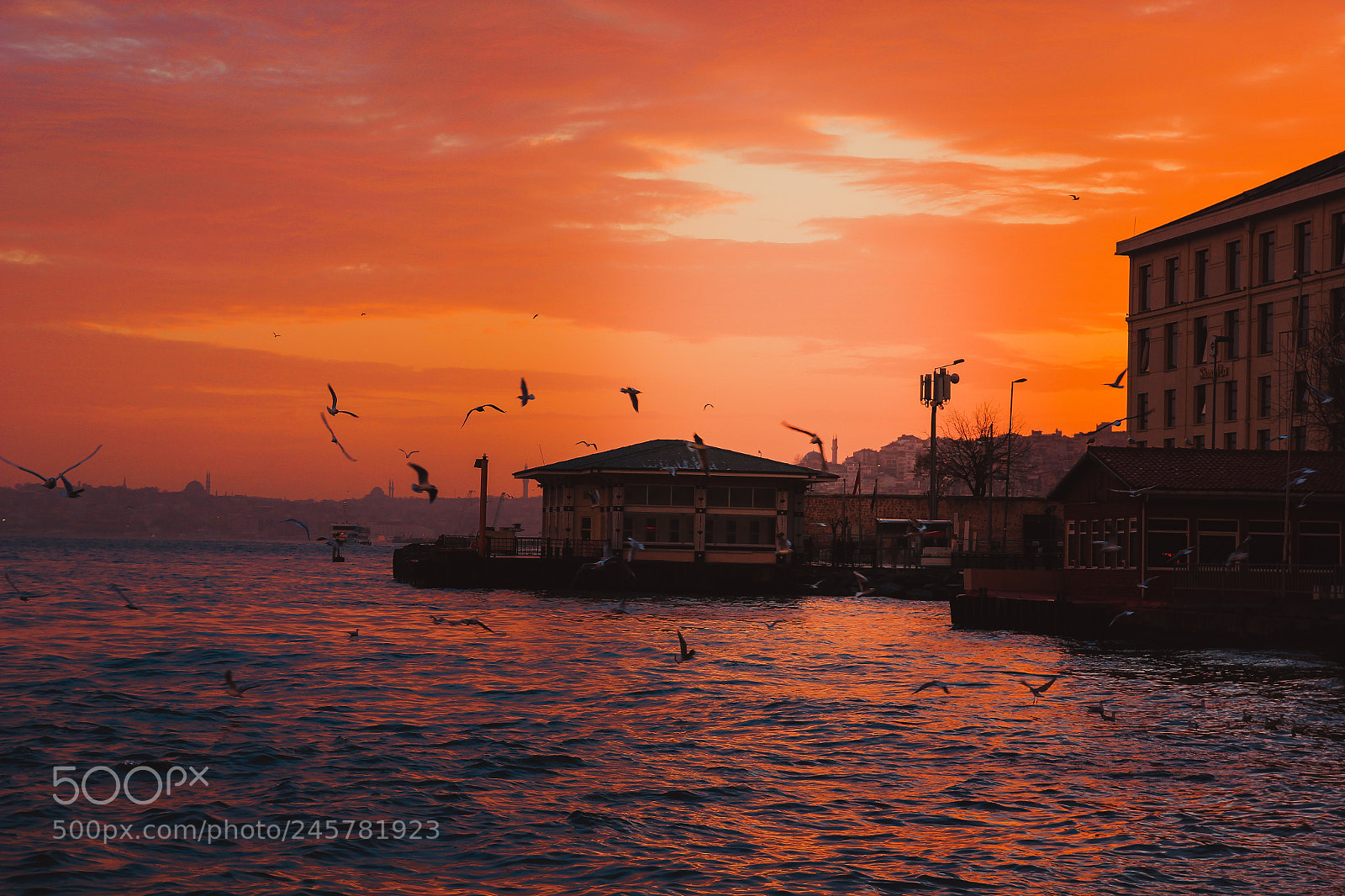 Canon EOS 550D (EOS Rebel T2i / EOS Kiss X4) sample photo. Sunset over bosphorus photography