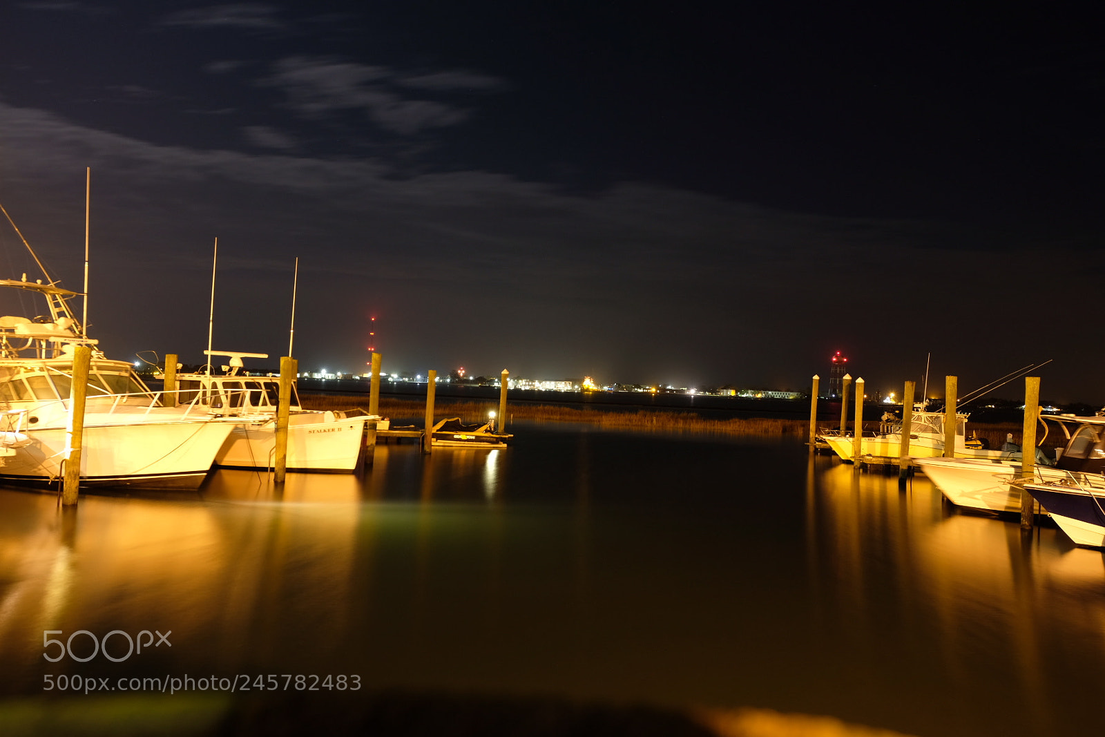 Fujifilm X-T20 sample photo. Dock at night photography