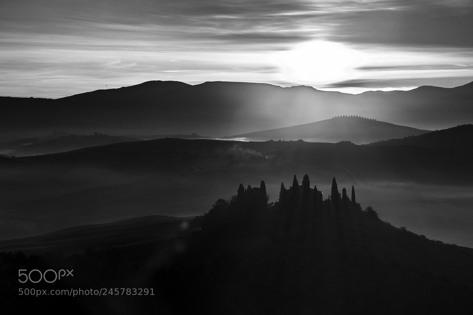 Nikon D3100 sample photo. Sunrise in tuscany photography