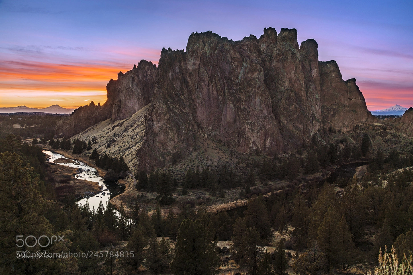 Sony a7R II sample photo. Smith rock sunset photography