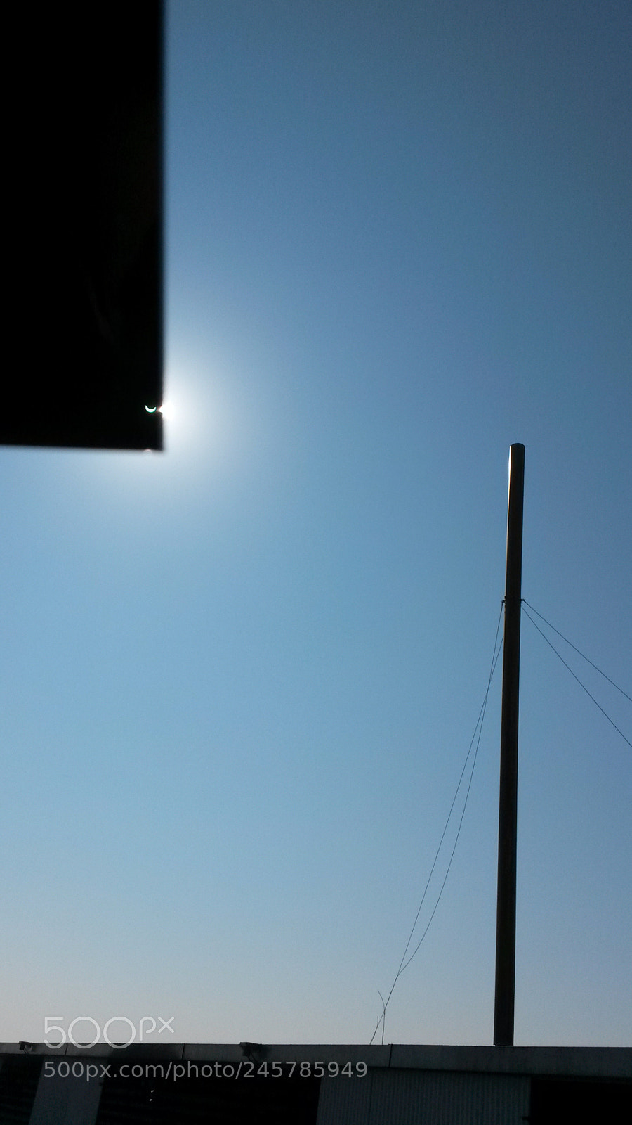 Samsung Galaxy S4 Mini sample photo. Moon and sun photography