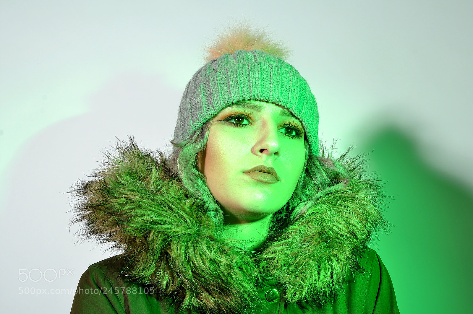 Nikon D90 sample photo. Fashion colour gel green photography