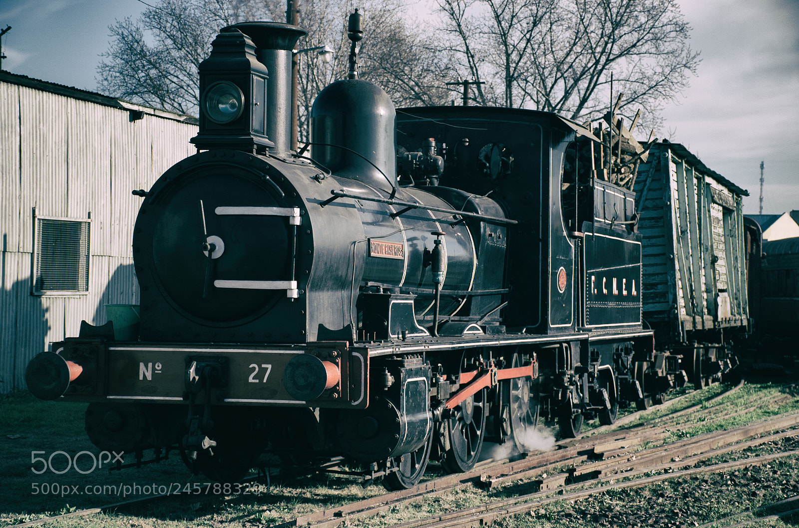 Nikon D5100 sample photo. Very old steam engine photography