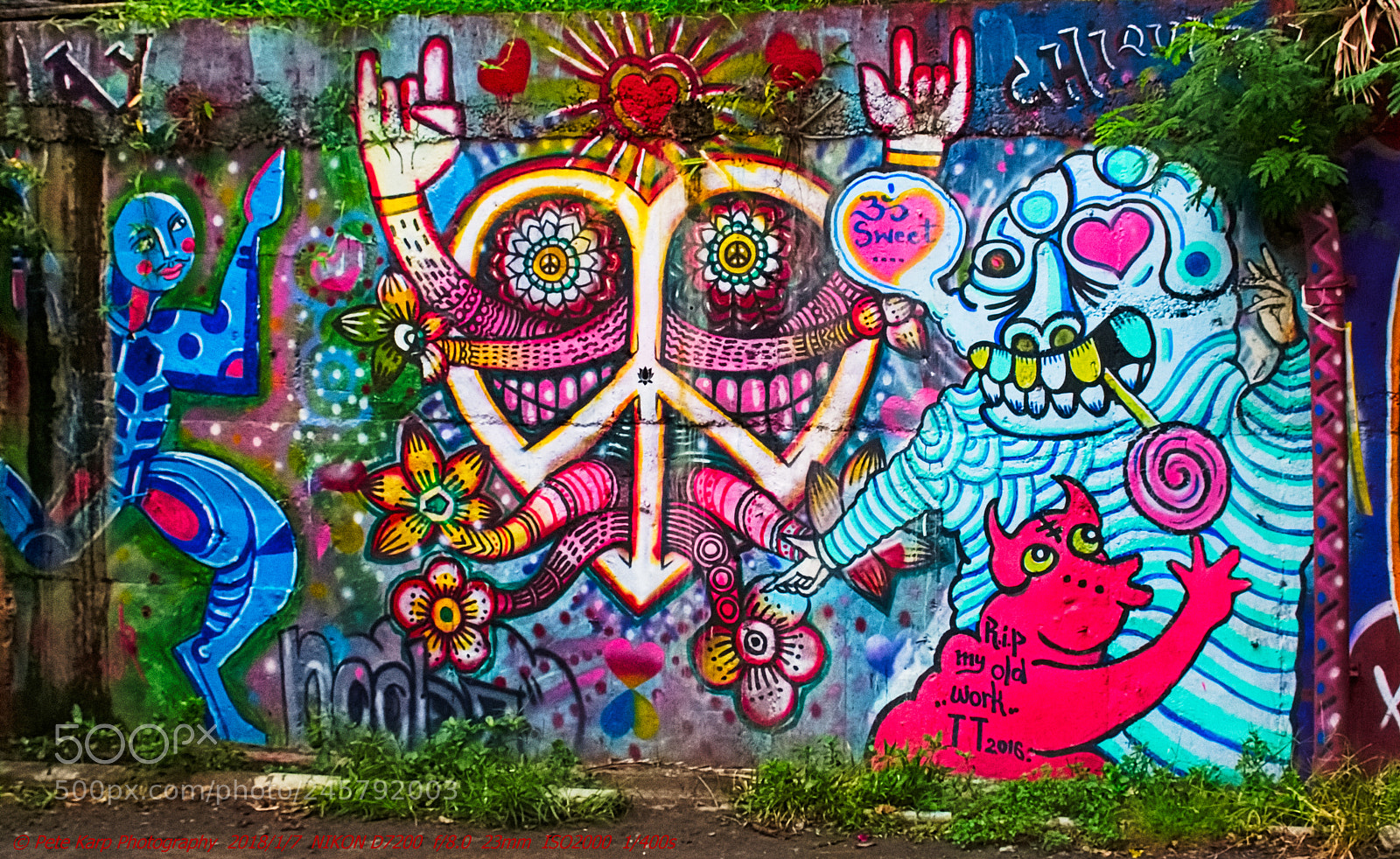 Nikon D7200 sample photo. Street art chiang mai photography