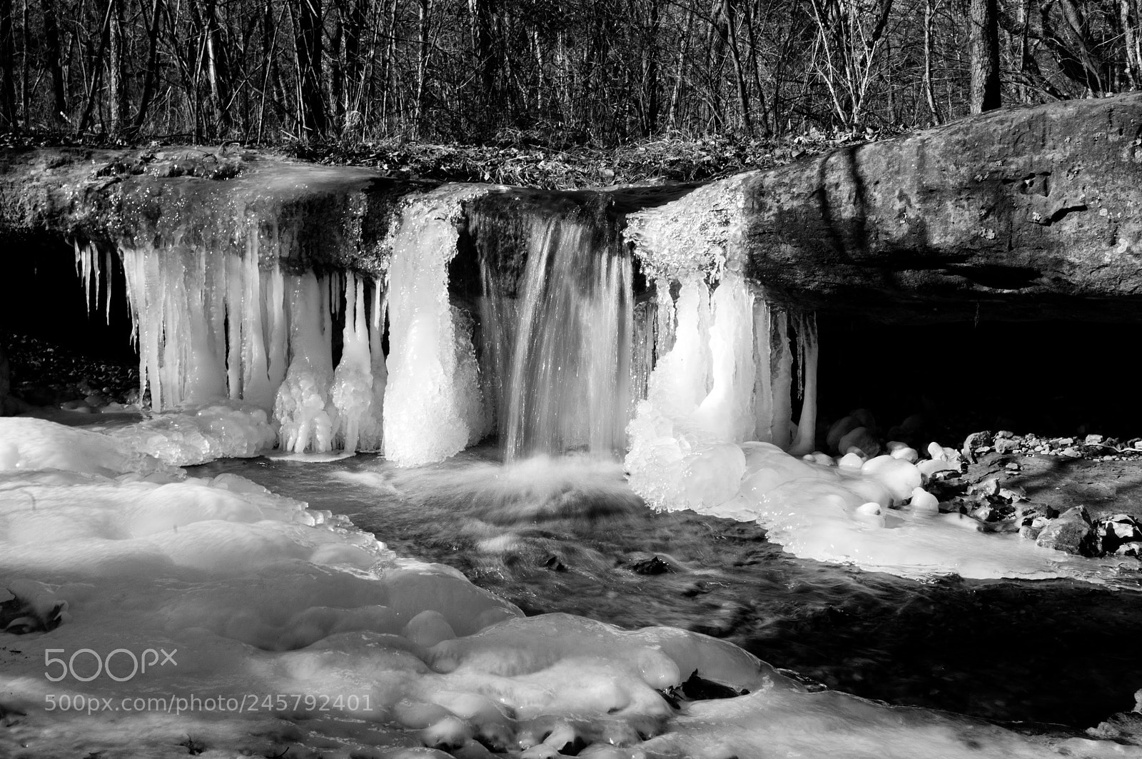 Pentax K-x sample photo. Ice & water photography
