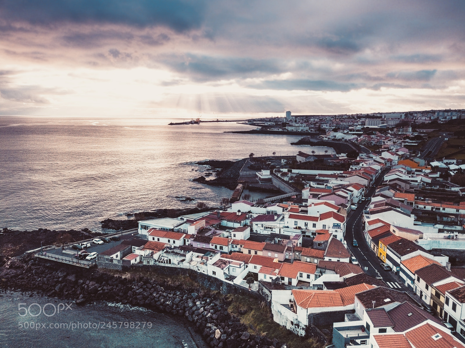 DJI FC220 sample photo. Village in azores photography