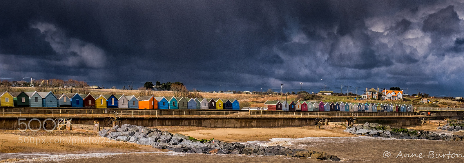 Fujifilm X-T1 sample photo. Southwold beach huts photography