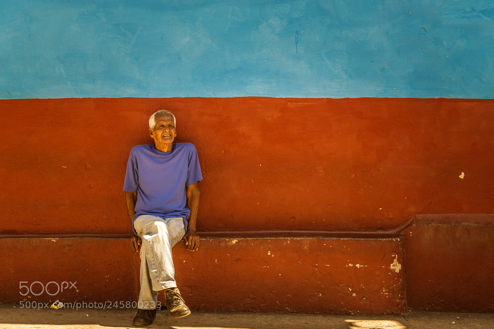 Sony a7R II sample photo. Old man resting on photography