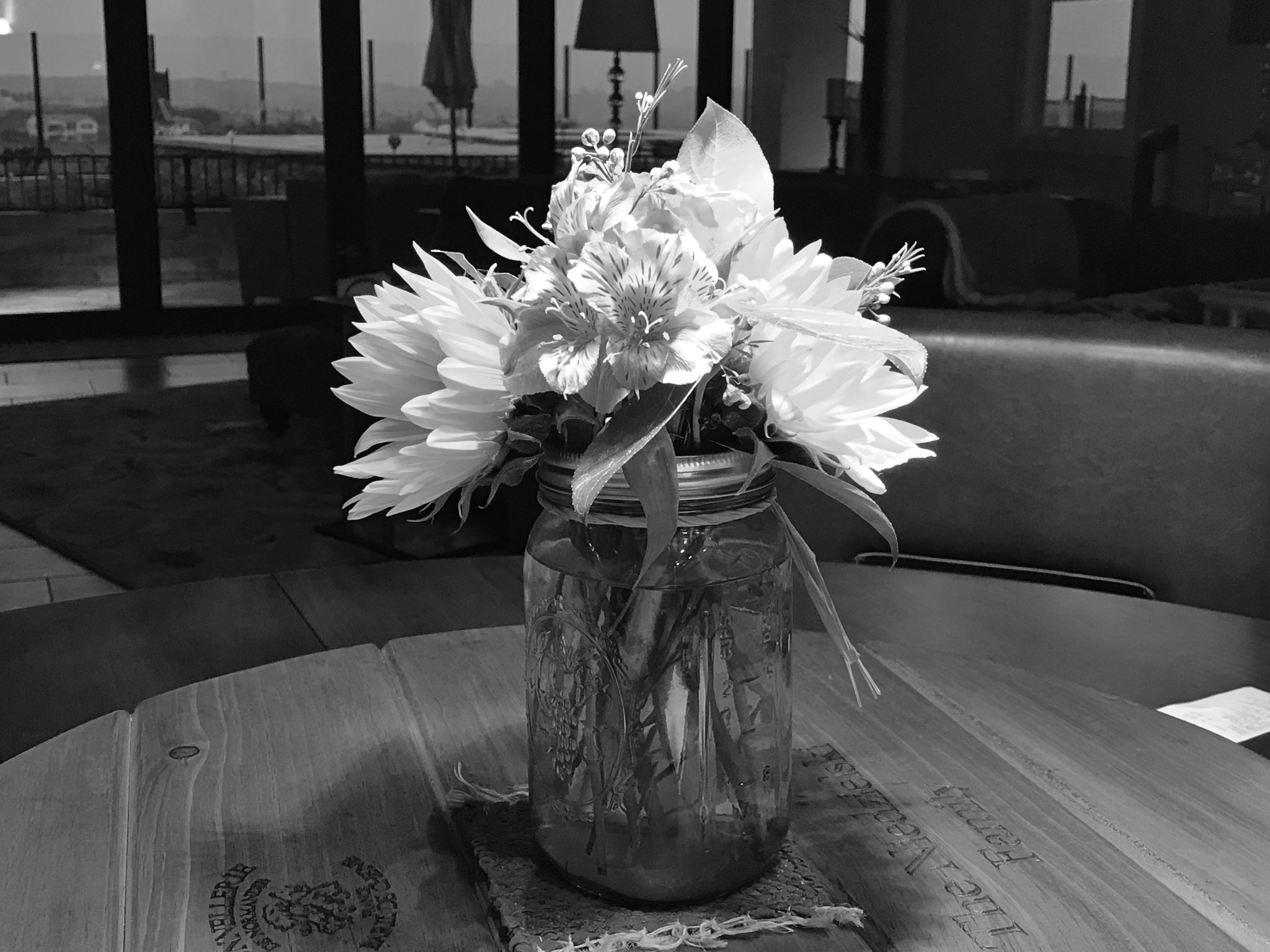 Apple iPad Pro (12.9-inch) (2nd generation) sample photo. Mason jar vase photography