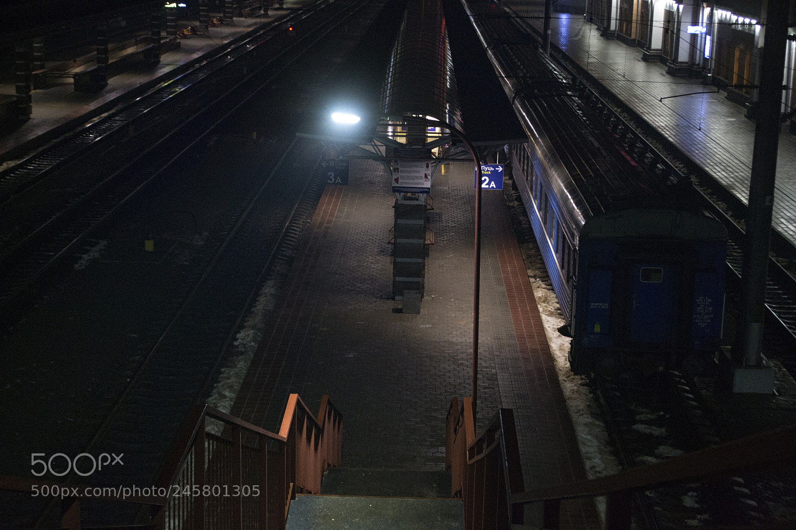 Nikon D3100 sample photo. Ночной вокзал photography
