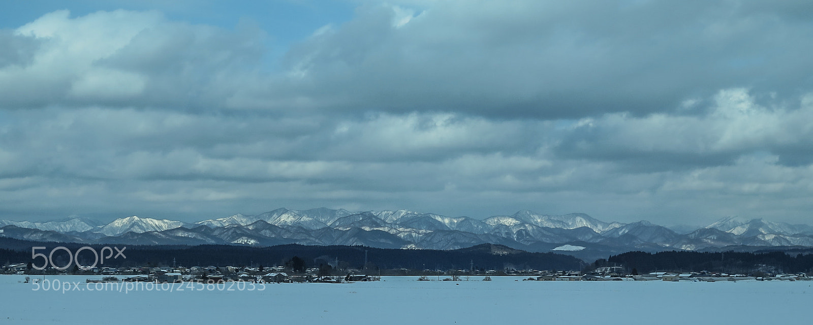 Canon PowerShot G16 sample photo. Distant mountains of akita photography