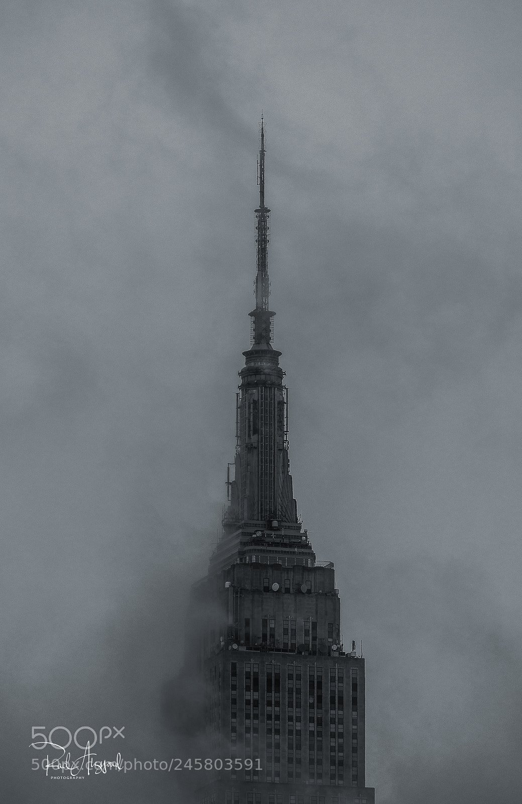 Nikon D850 sample photo. Foggy empire state building photography