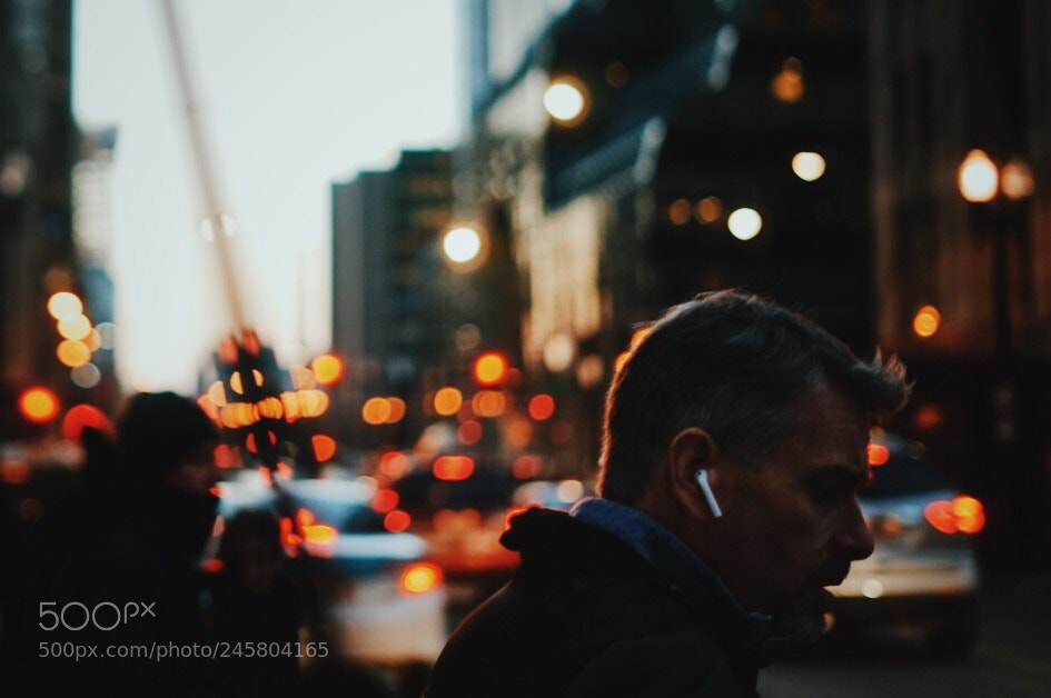 Sony a7 sample photo. Evening commute photography