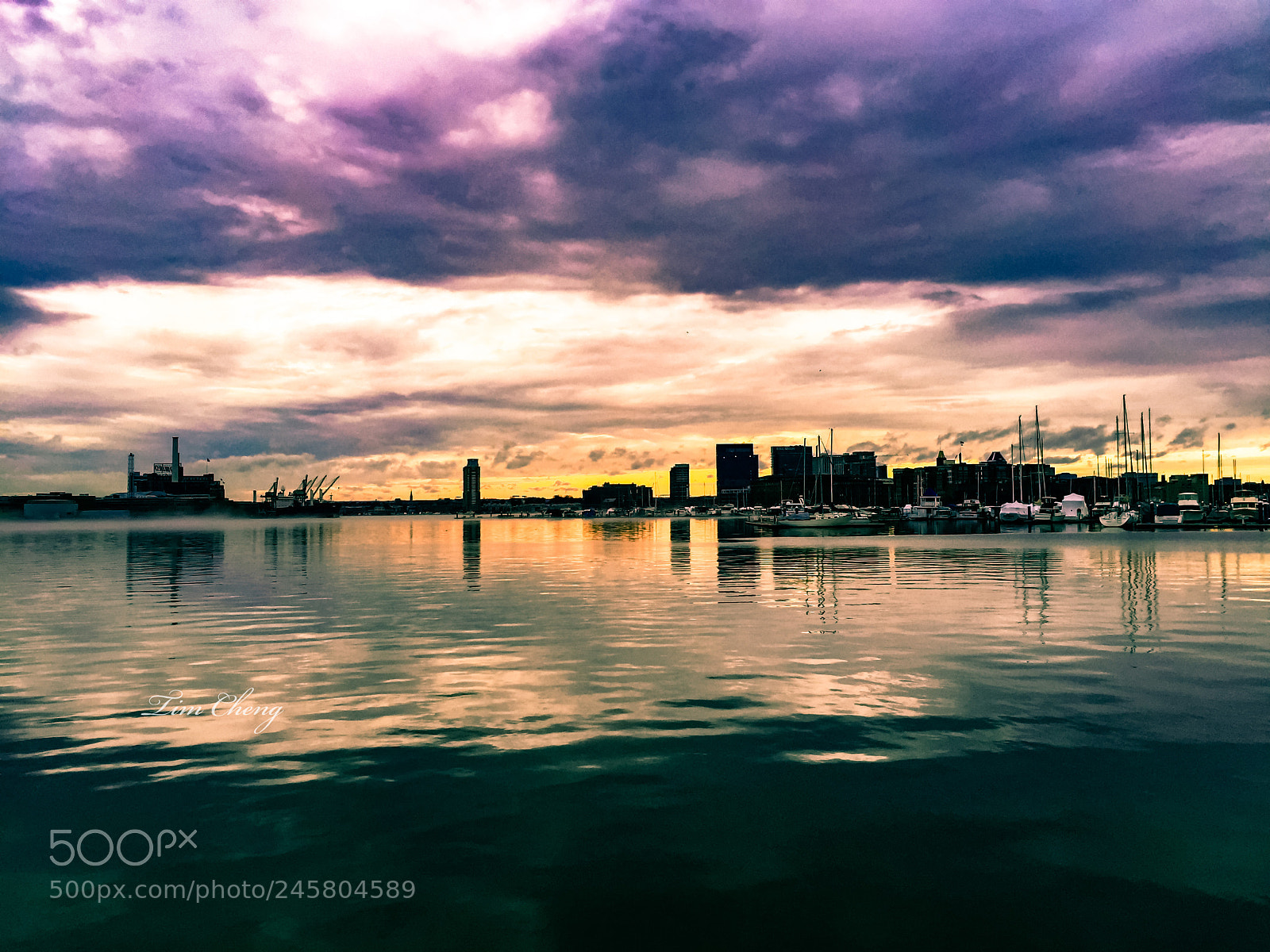 Apple iPhone 6 Plus sample photo. Baltimore sunset photography