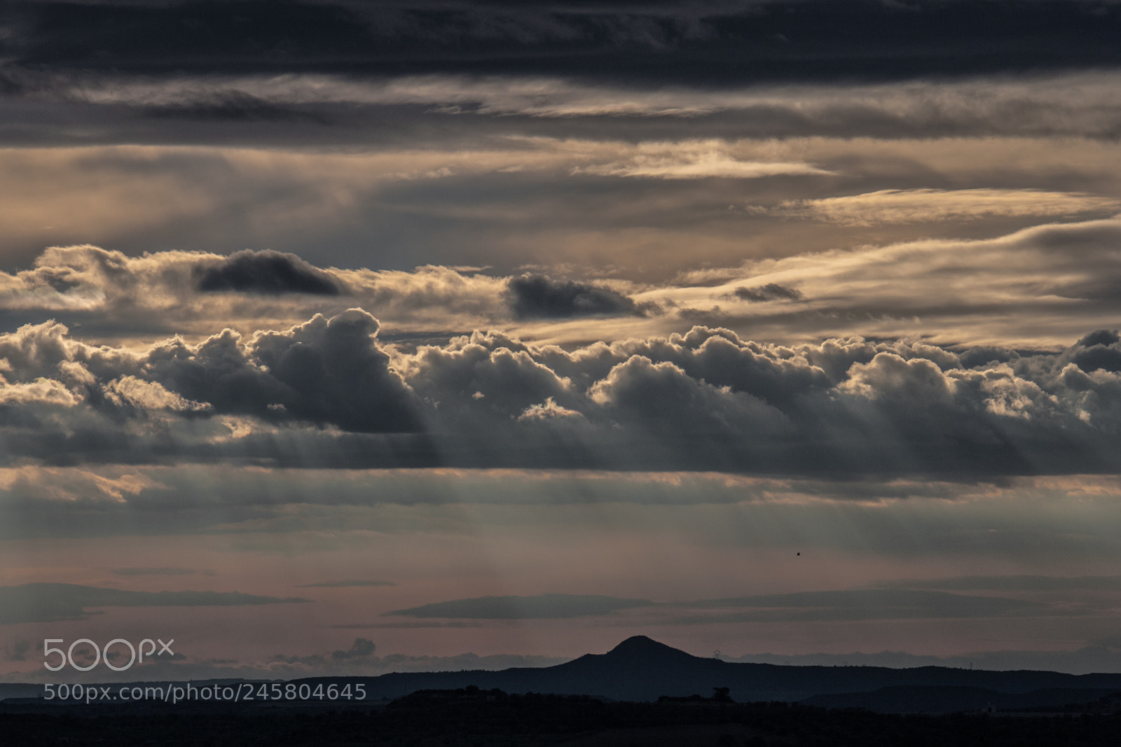 Canon EOS-1Ds Mark II sample photo. Montmaneu sunset 2018 photography
