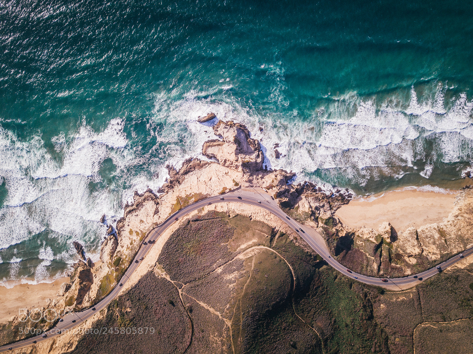 DJI FC220 sample photo. Us highway 1 in california photography