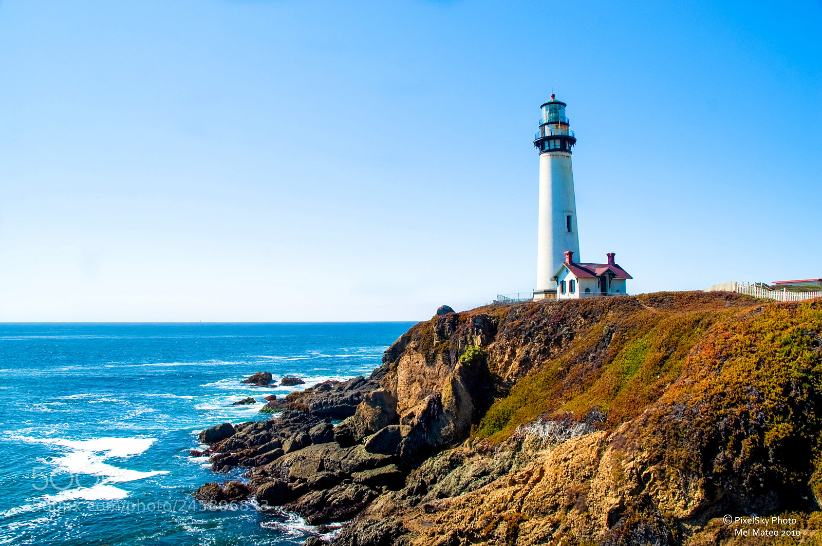 Sony Alpha DSLR-A200 sample photo. Pigeon point lighthouse photography