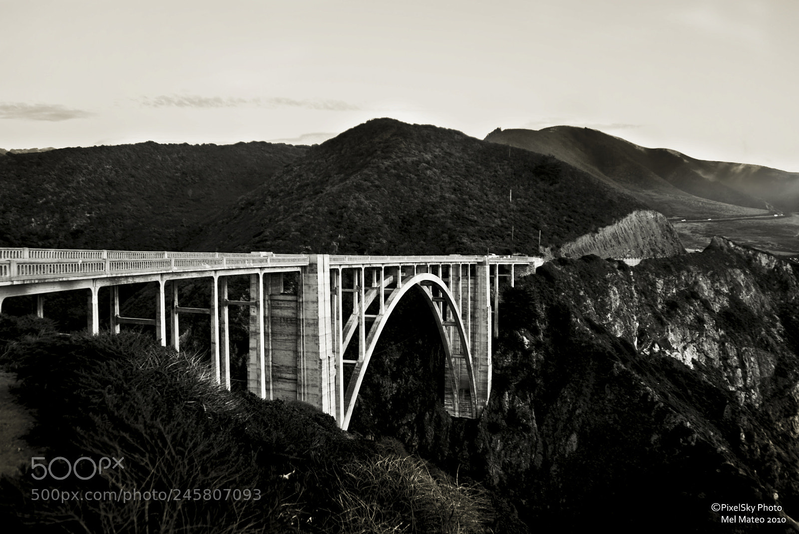 Sony Alpha DSLR-A200 sample photo. Bixby bridge photography