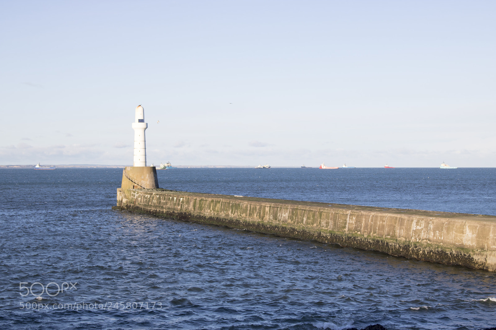 Canon EOS 750D (EOS Rebel T6i / EOS Kiss X8i) sample photo. Aberdeen lighthouse in front photography