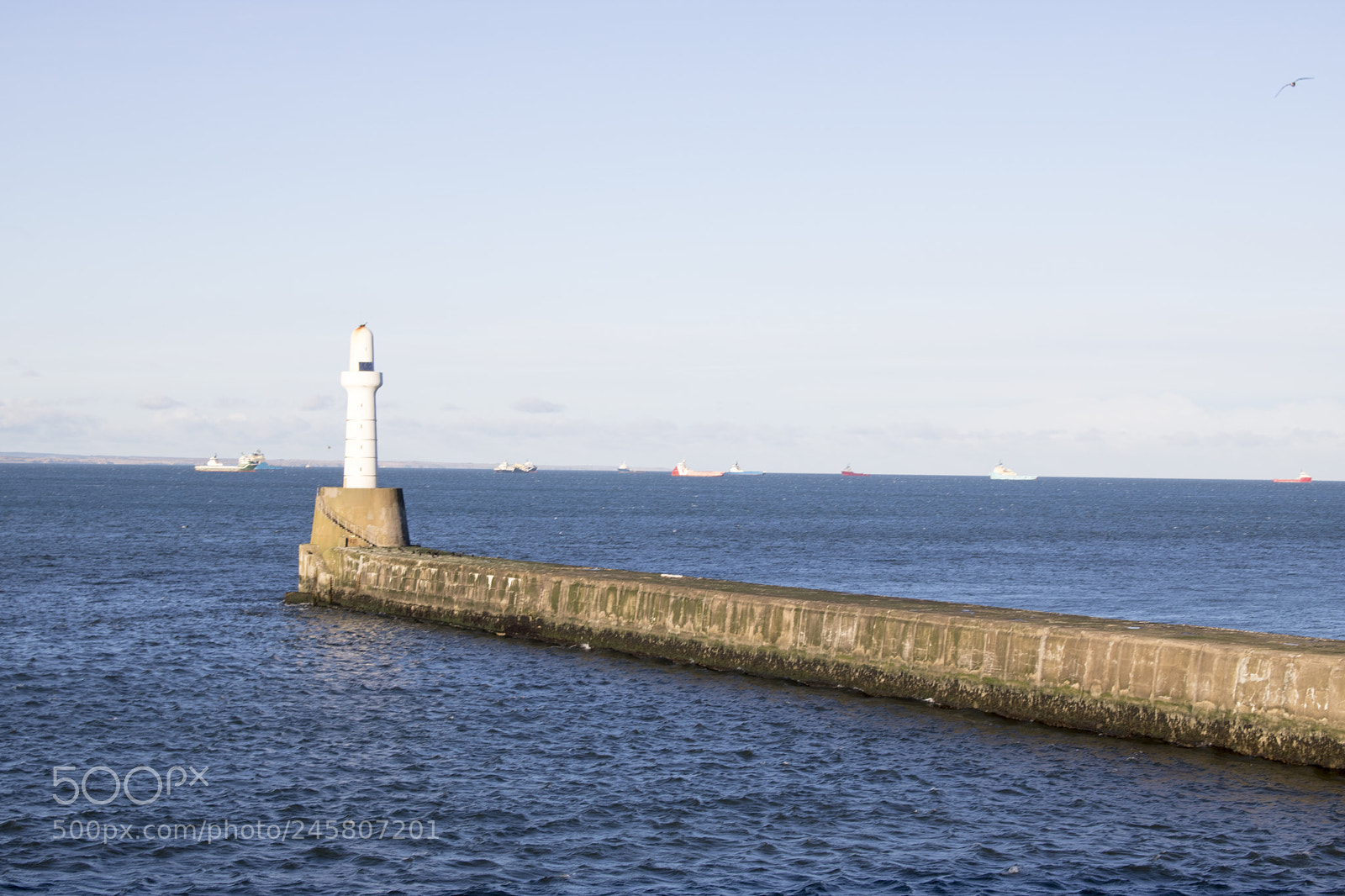 Canon EOS 750D (EOS Rebel T6i / EOS Kiss X8i) sample photo. Aberdeen lighthouse in front photography