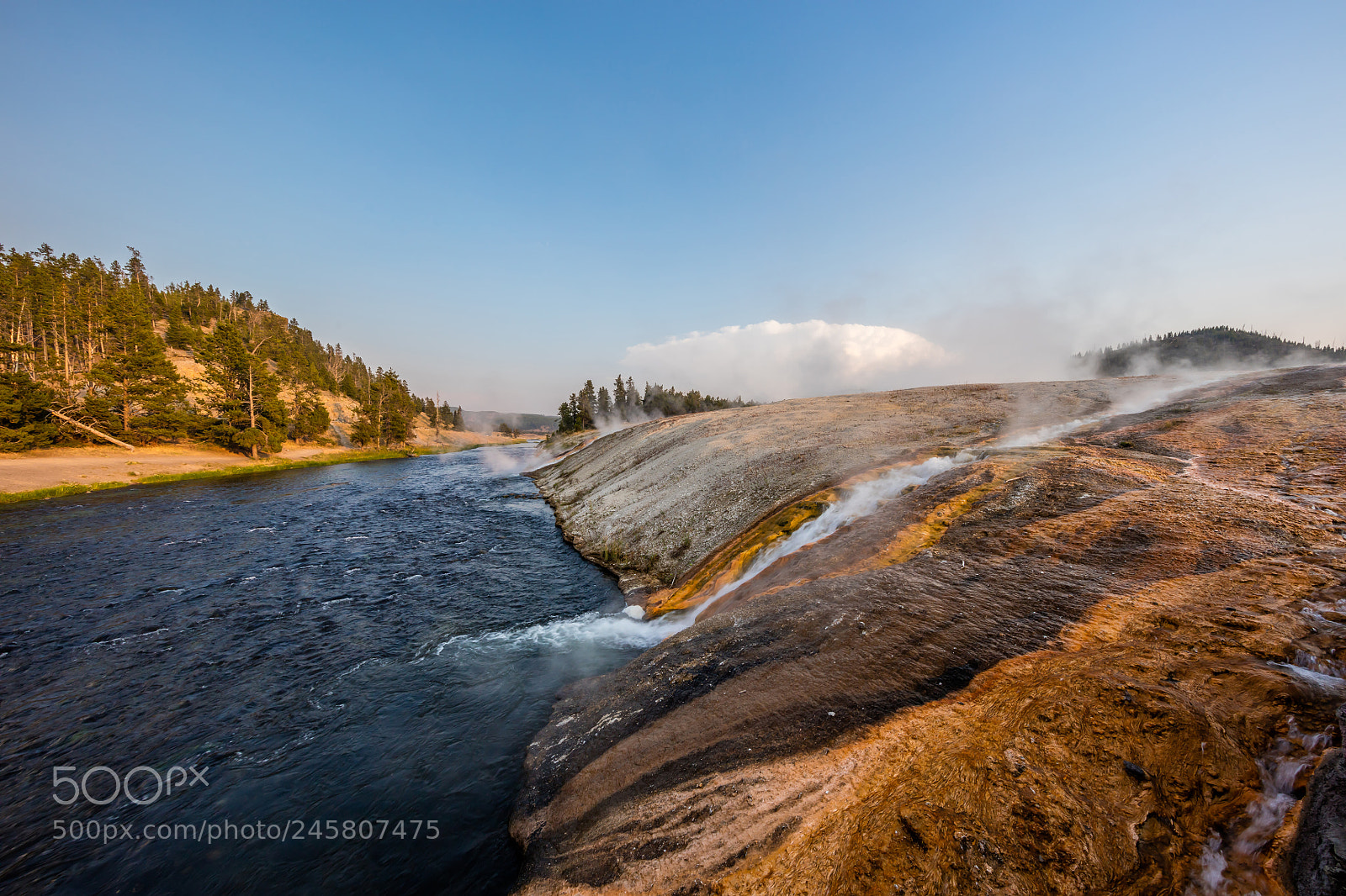 Canon EOS 5DS R sample photo. Overflow to the firehole photography