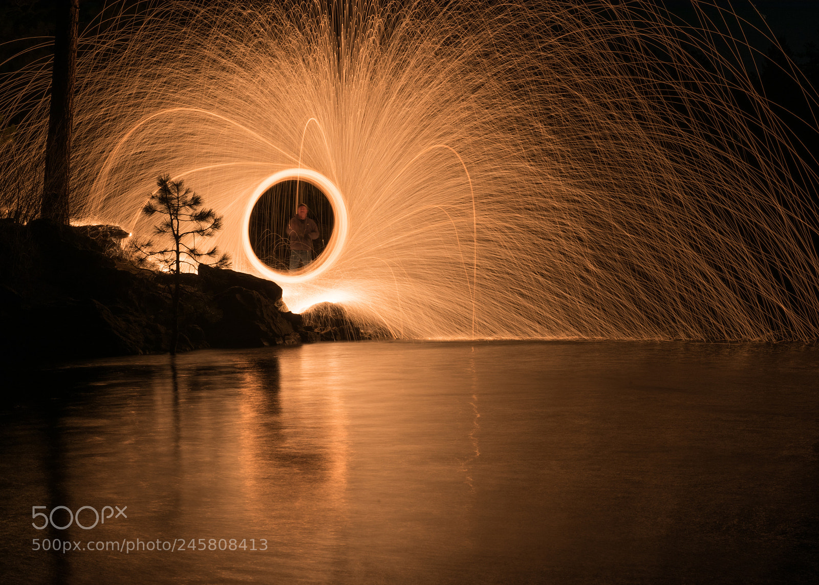 Nikon D810 sample photo. Spinning steel wool photography