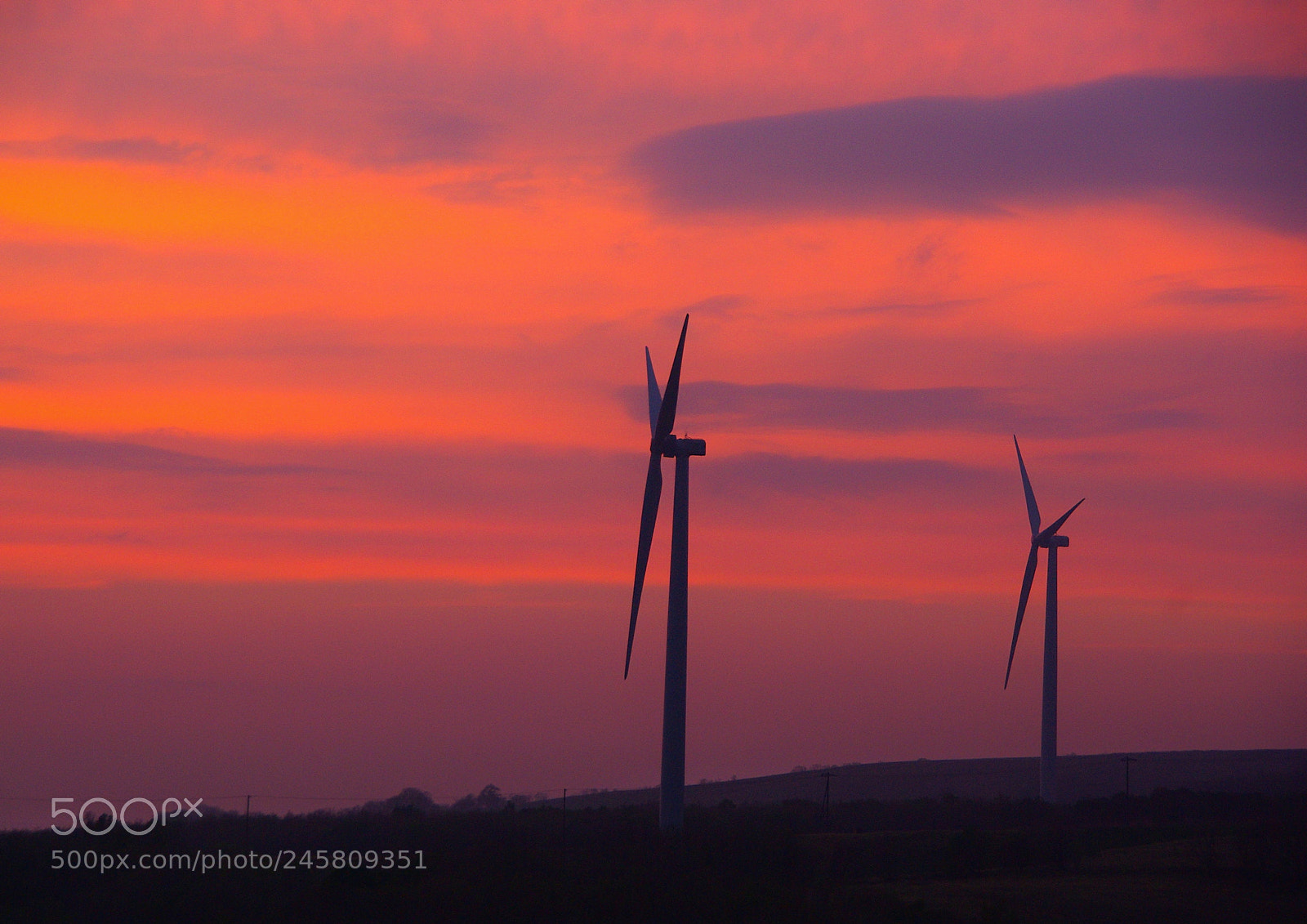Pentax K10D sample photo. Sunset photography