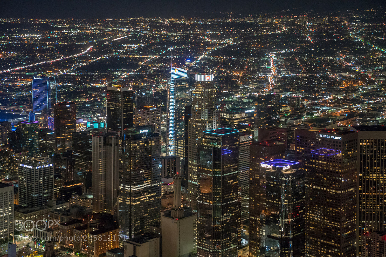Sony a9 sample photo. Downtown los angeles skyline photography