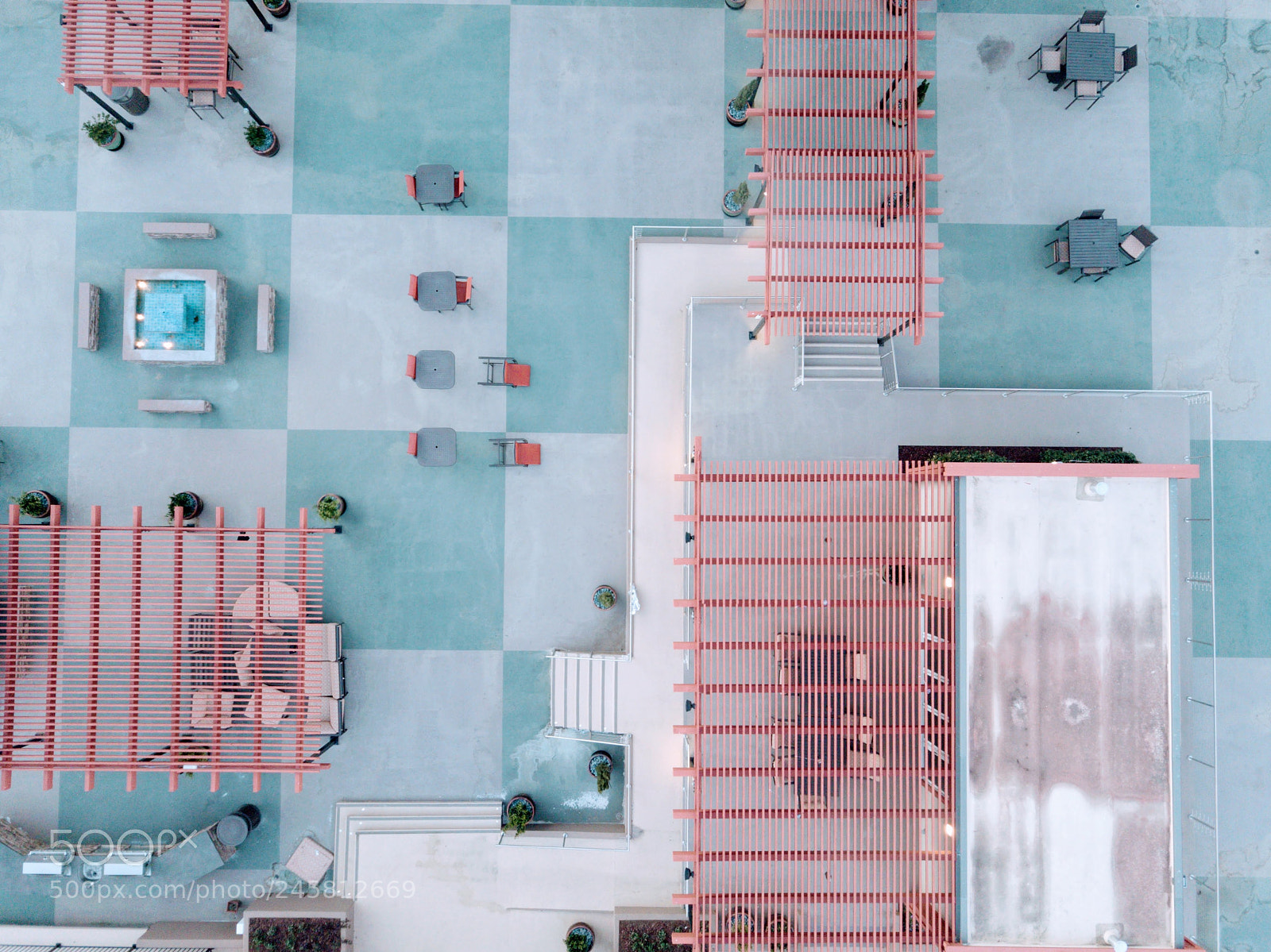 DJI FC220 sample photo. Plaza photography
