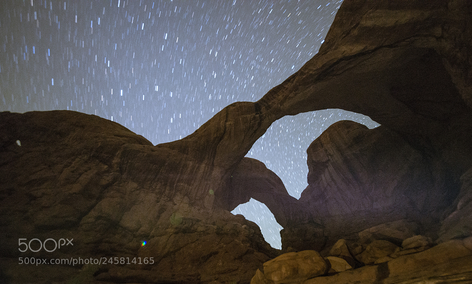 Nikon D600 sample photo. Stars over double arch photography