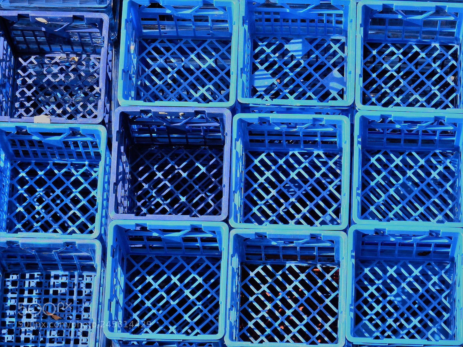 Olympus SP-100EE sample photo. Blue milk crates photography