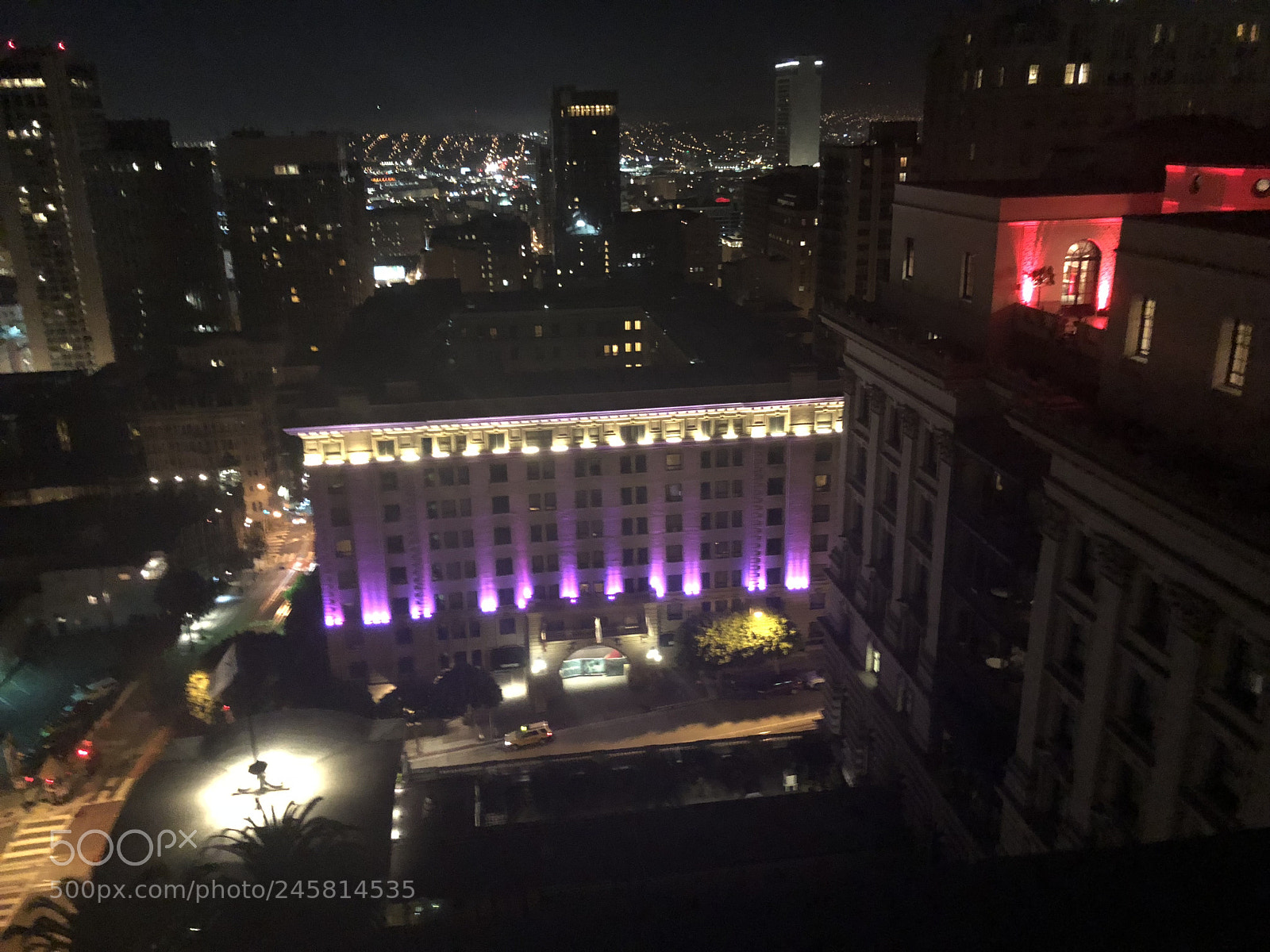 Apple iPhone 8 Plus sample photo. San francisco by night photography
