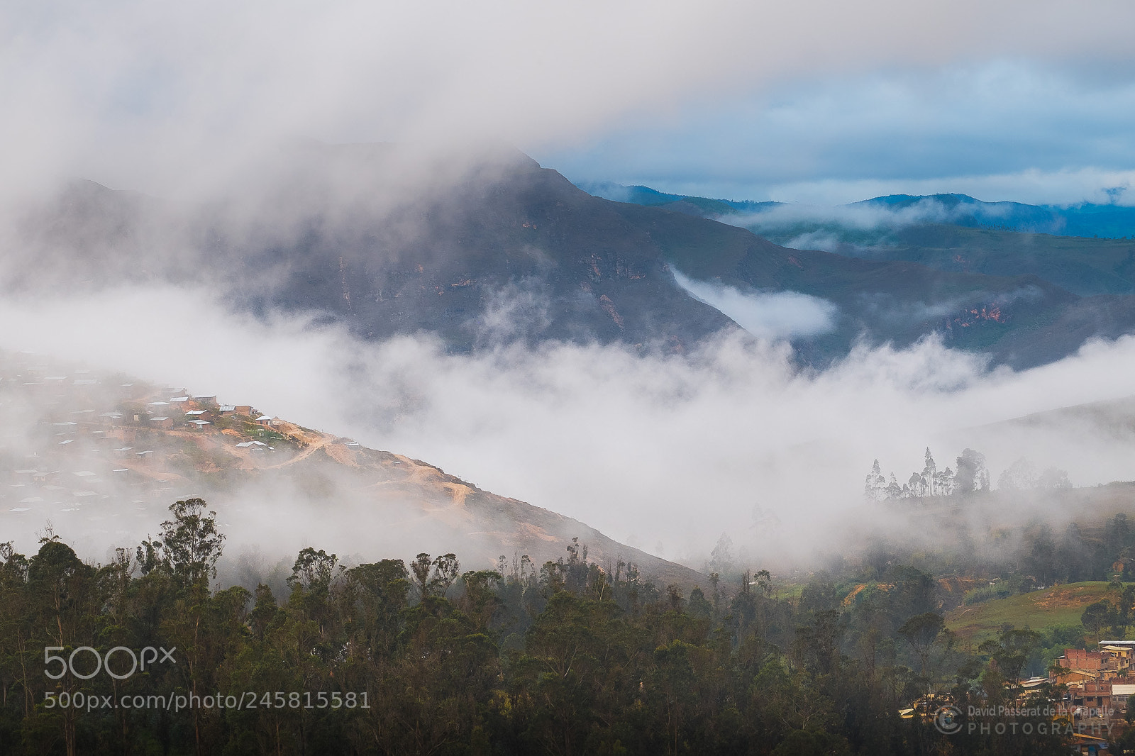 Fujifilm X-E1 sample photo. Fog over chachapoyas hills photography