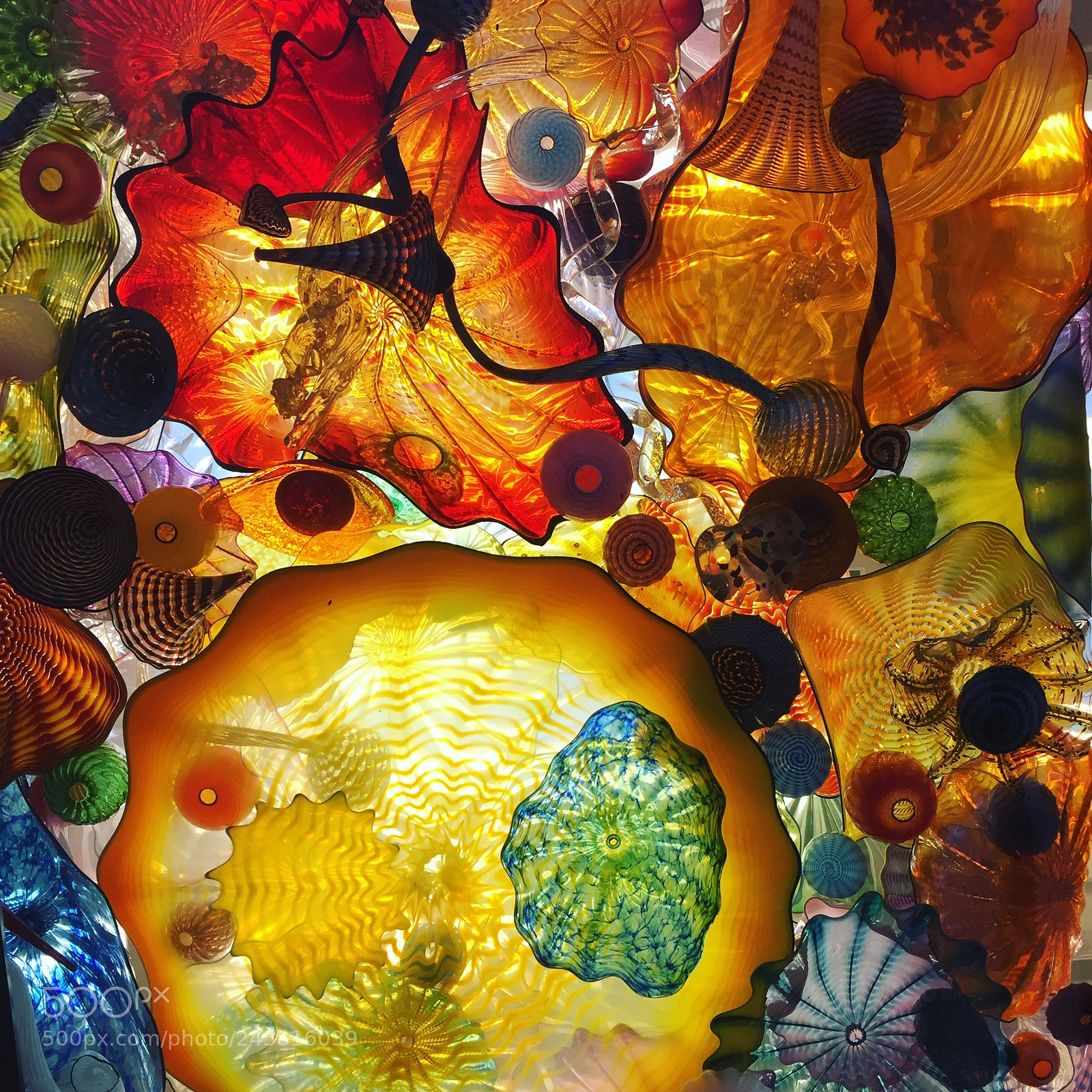 Apple iPhone 6 sample photo. Chihuly bridge of glass photography
