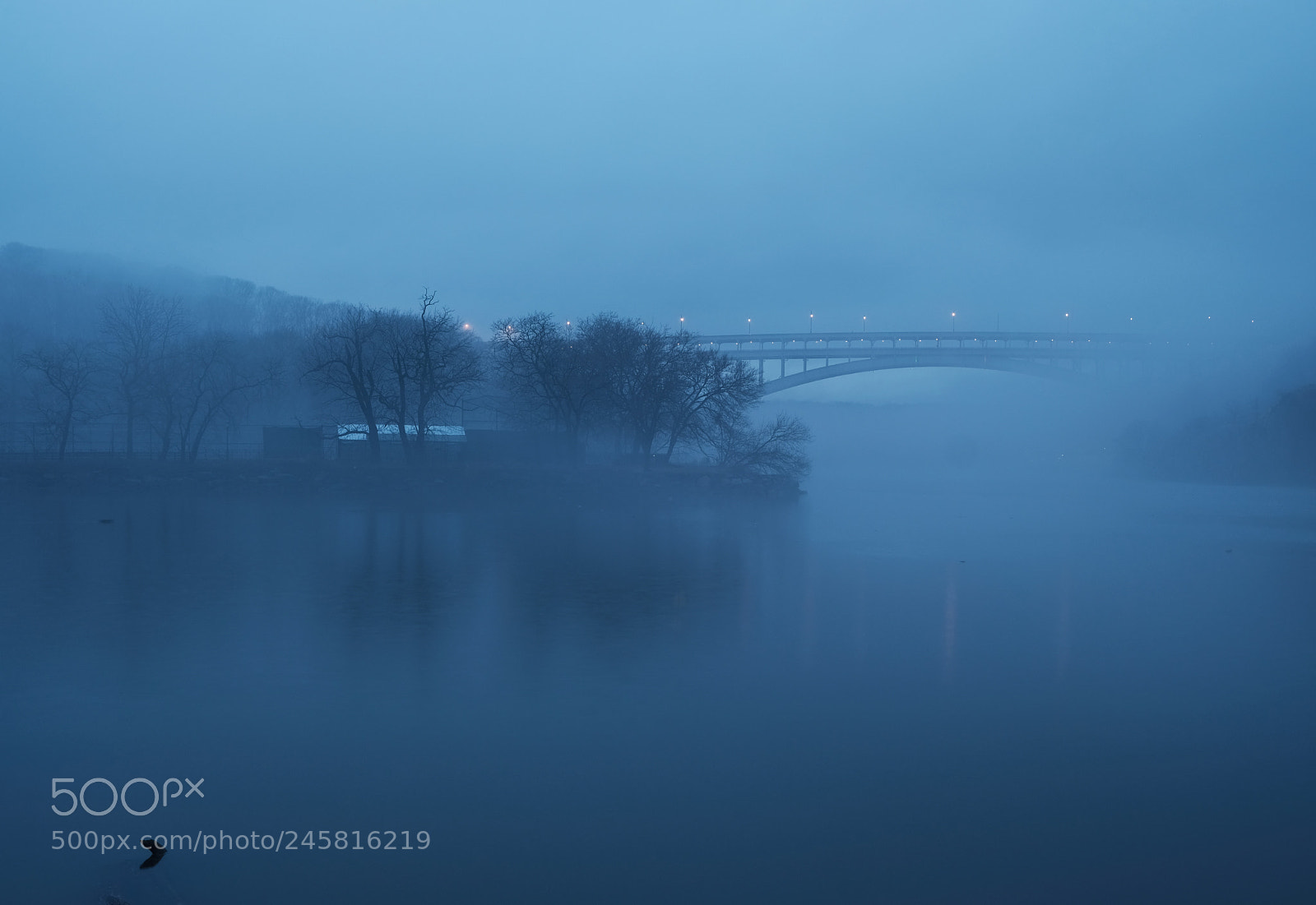 Fujifilm X-T2 sample photo. Foggy bridge photography