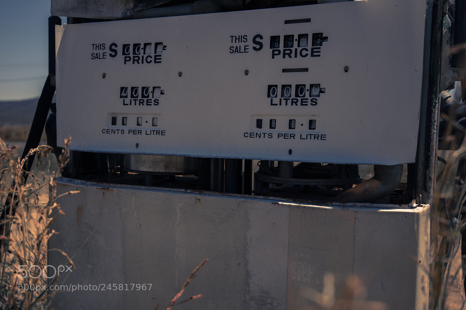Nikon D800 sample photo. Old rustic fuel pump photography