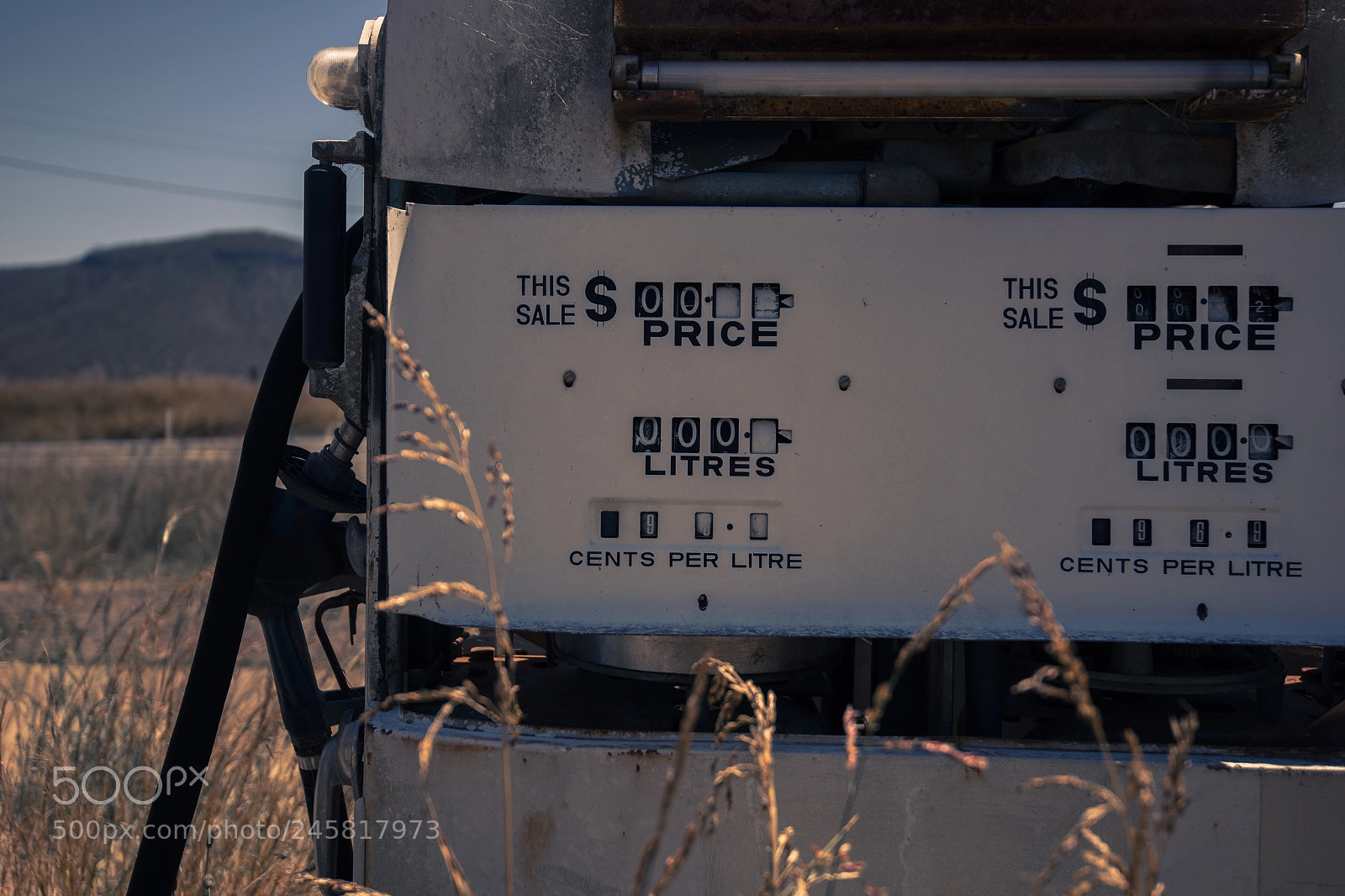 Nikon D800 sample photo. Old rustic fuel pump photography
