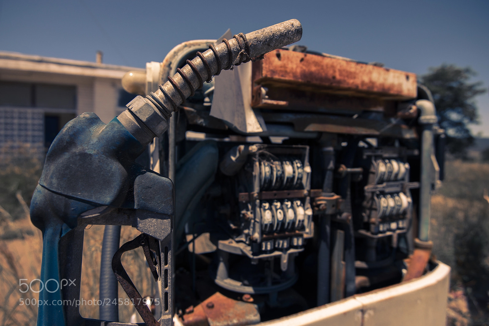 Nikon D800 sample photo. Old rustic fuel pump photography