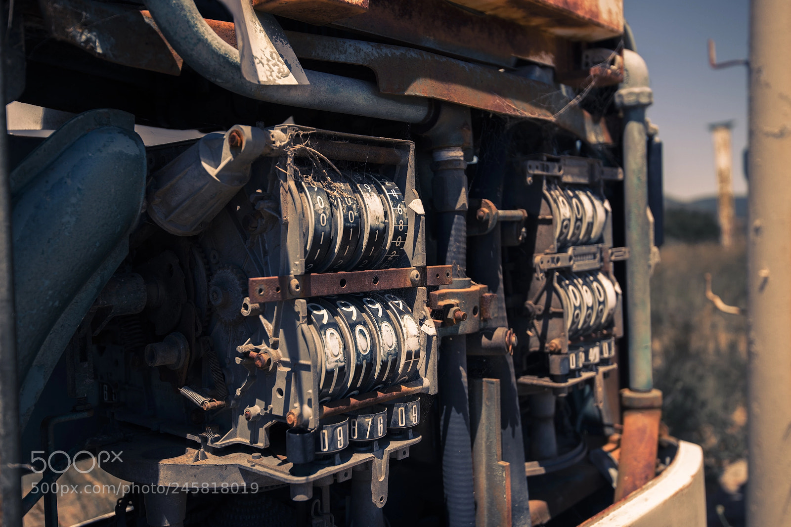 Nikon D800 sample photo. Old rustic fuel pump photography
