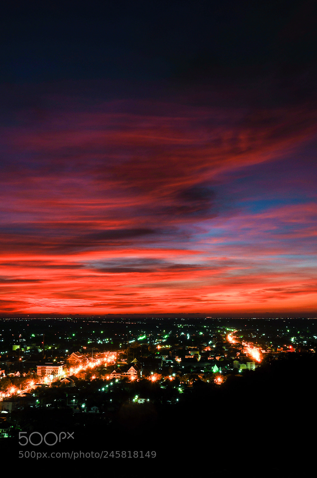 Nikon D90 sample photo. Cityscape on twilight. photography