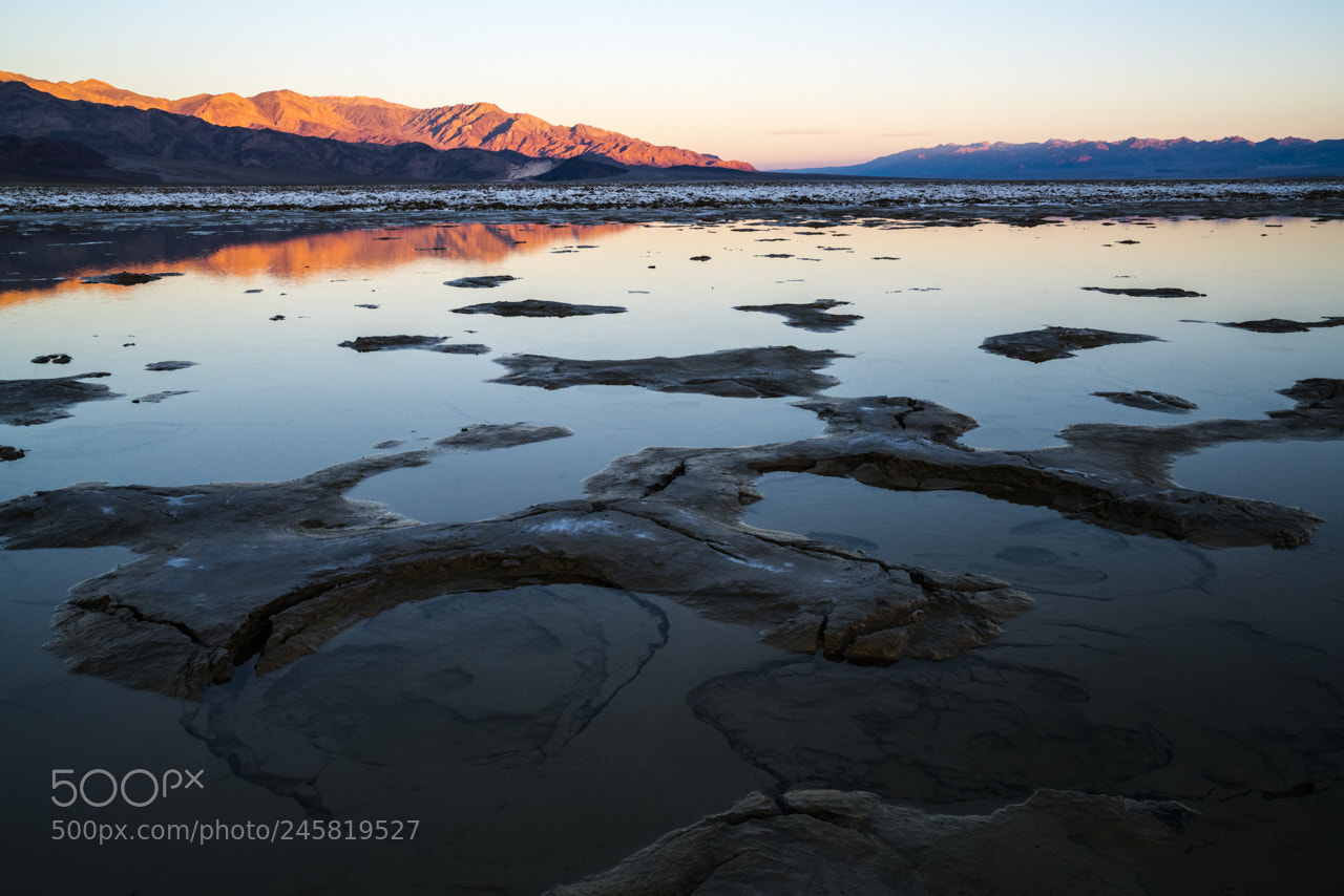 Sony a7R II sample photo. Mud craters at sunrise photography