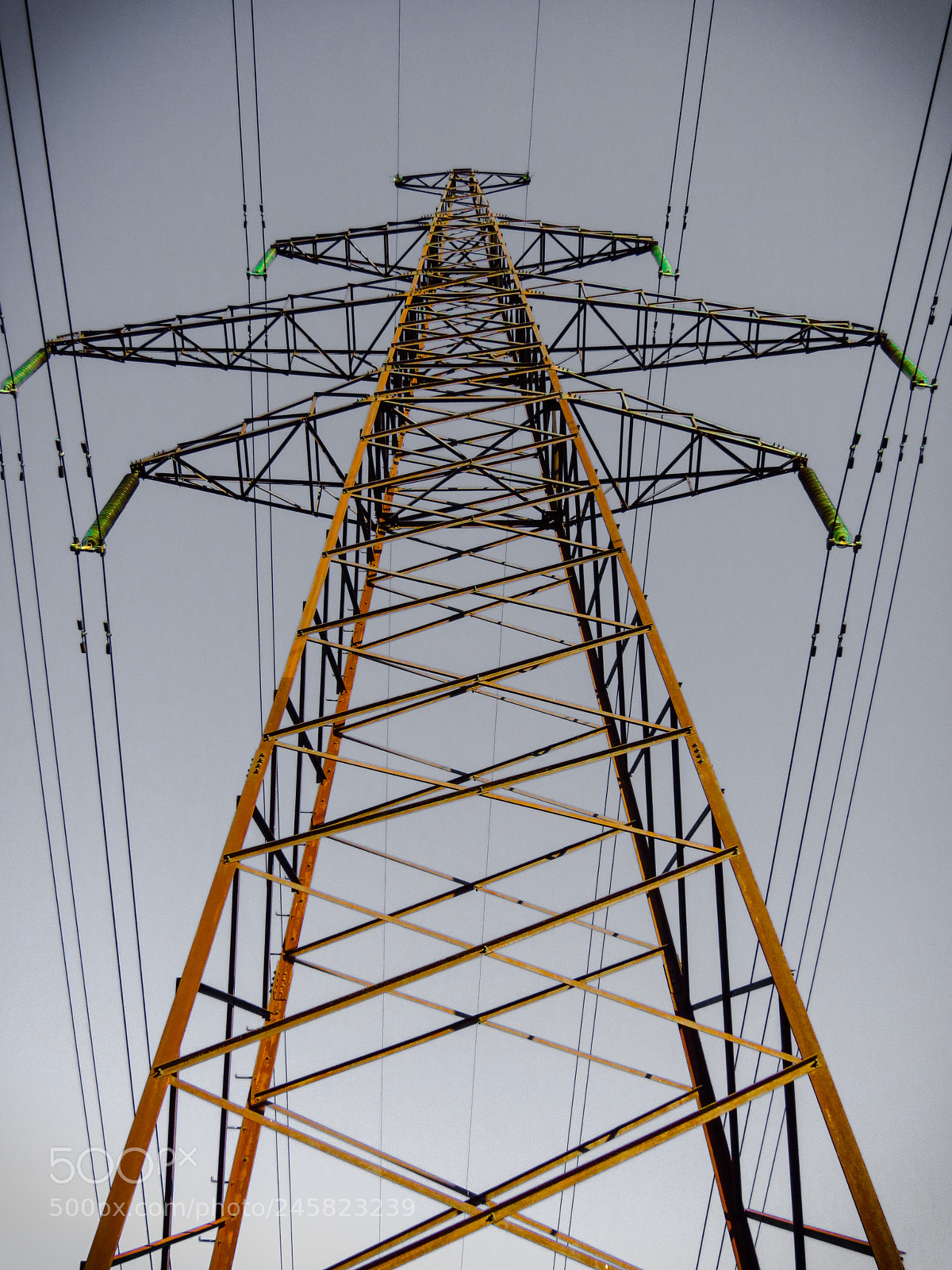 Canon PowerShot SX40 HS sample photo. Powerlines photography