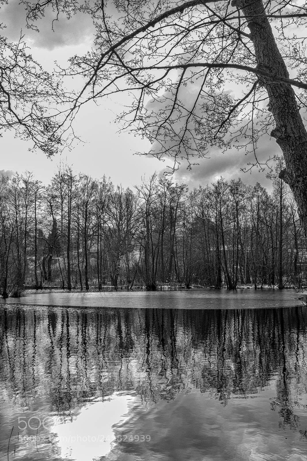 Fujifilm X100T sample photo. Winter lake photography