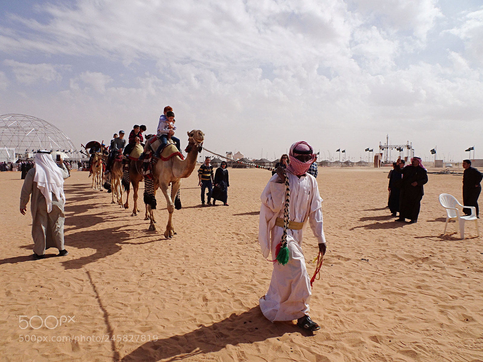 Sony DSC-HX90 sample photo. Guiding the camel train photography