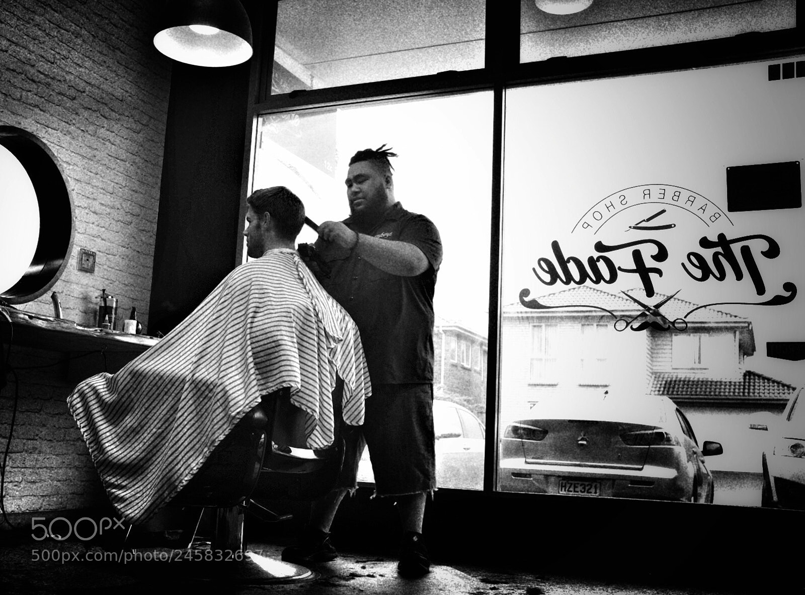Fujifilm X100F sample photo. Barber photography