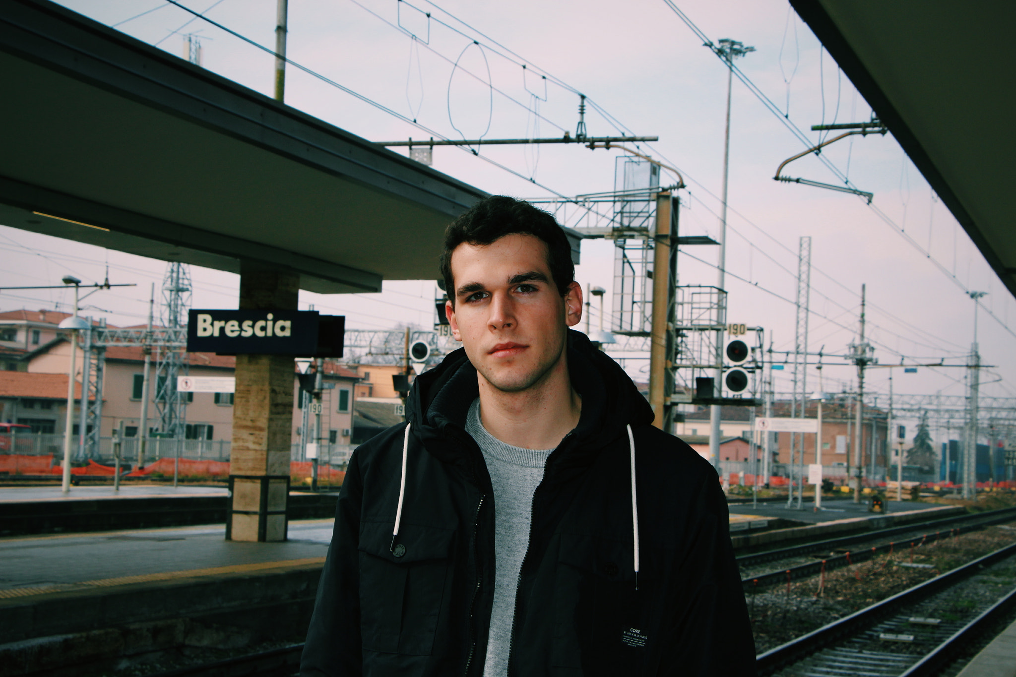 Canon EF 50mm f/1.8 sample photo. I, at brescia train station photography